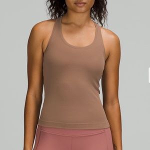 Lulu Lemon Cool Racerback Tank Top in Cacao Size: 6